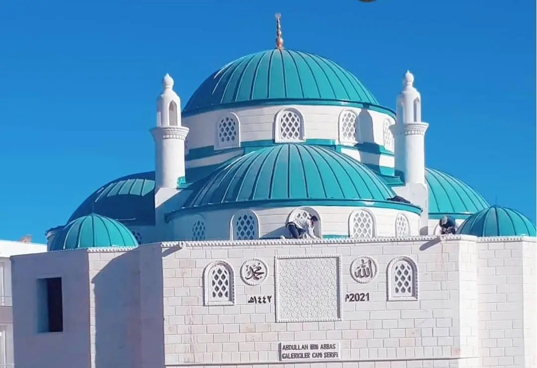 Turkuaz Renk Alüminyum Kubbe Kaplama Turkuaz Renk Alüminyum Kubbe Kaplama